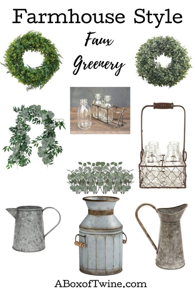 How to shop for faux greenery with farmhouse style - A BOX OF TWINE